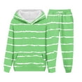 thumbnail image 5 of TEAJOPSUU Boys Girls Athletic 2 Piece Sweatsuits Soft Fleece Lined Pullover Hoodie & Joggers Solid Warm Activewear Clothing Sets for Kids 4-15 Years D-Green, 5 of 5