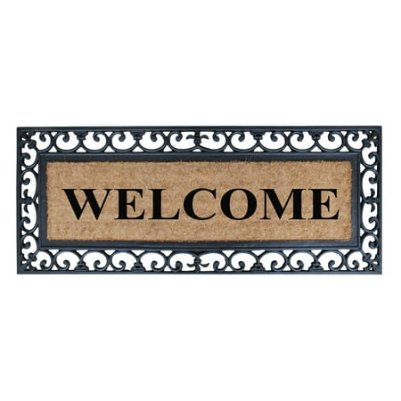 - A1 Home Collections First Impression Myla Welcome Entry Double Doormat, 17.71