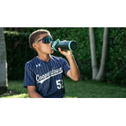 Dude Perfect Water Bottle, Silicone Handle, Double Wall Insulation and Leak-Proof Lid, 24 oz Capacity, Black