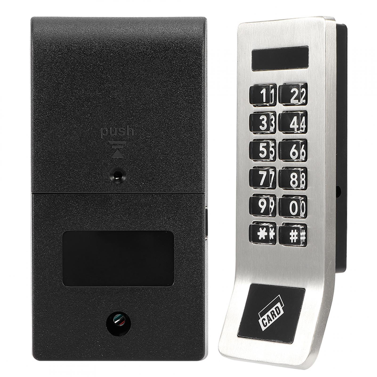 NFTIGB Digital Keypad Electronic Coded Lock Home Security Card Password Door Lock for Sauna Locker Gym Cabinet, 4.5 in / 115 mm