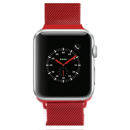 Apple Watch Series 2 - 42mm, WiFi - Silver with Red Milanese Loop - Scratch & Dent