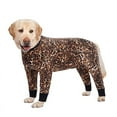 thumbnail image 4 of Spring Autumn Dog Jumpsuit Cotton Sleepwear Clothes for Female Dogs Camouflage Pet Costume Pajama Rompers Leopard Suit for Dog (Black White Leopard,26), 4 of 6