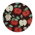 thumbnail image 2 of JEUXUS Red Apples Pattern Round Table Cloth Cover Washable Fitted Decorative Tablecloth Waterproof Polyester Tablecloth for Restaurants Banquets,, 2 of 7