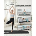 thumbnail image 6 of YR Yoga Mat Thick 15mm Hi-Density NBR Foam Pilates Exercise Mats for Home Gym Floor, Black W/ Bag, 6 of 8