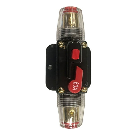 Soimiss Circuit Breaker Reset Fuse Holder Waterproof Black for Car Audio Video System Protection
