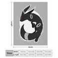 thumbnail image 2 of Pokemon Eevee Umbreon Throw Blanket Cute Flannel for Boys Girls Men Women, 2 of 7