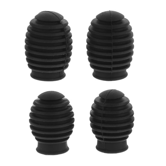 WEUVEB 4Pcs Practical Design Silicone Drumstick Tips for Silent Drumming and Home Practice