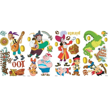 Rmk1778Scs Disney Junior Jake And The Neverland Pirates Peel And Stick Wall Decals, Comes with 32 wall decals ranging in size from 1.5-Inch wide x 1-Inch high.., By RoomMates