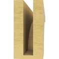 thumbnail image 4 of 3"W x 18"D x 6"H Thin Stockport Rough Cedar Woodgrain TimberThane Corbel, Primed Tan, 4 of 6