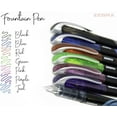 Zebra Fountain Pen Set, 0.6mm Fine Point, Assorted Colors, NonToxic Ink, 3Count
