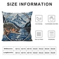 thumbnail image 5 of YINGXI  Square Pillow Cover Blue Bass Fish Fishing Camping Sign Throw Cushion Covers for Couch Chair Bedroom 22x22in, 5 of 5