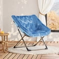 thumbnail image 4 of Silla Lunar Plegable – Adultos – Tapizado Suave en Piel Sintética – Acero Resistente – 136 kg – Sin Montaje – Dormitorio y Salón – Multicolor, 4 of 8