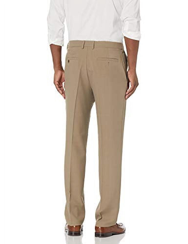 Haggar Men's E-CLO Stria Flat Front Dress Pant Classic Fit, Sizes 32x30-44x32
