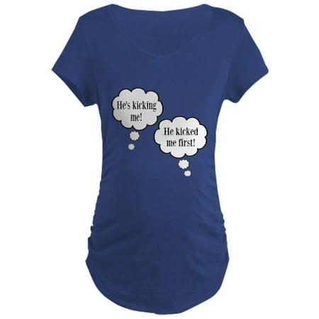 

CafePress - Kicking Twins Maternity T Shirt - Maternity Dark T-Shirt