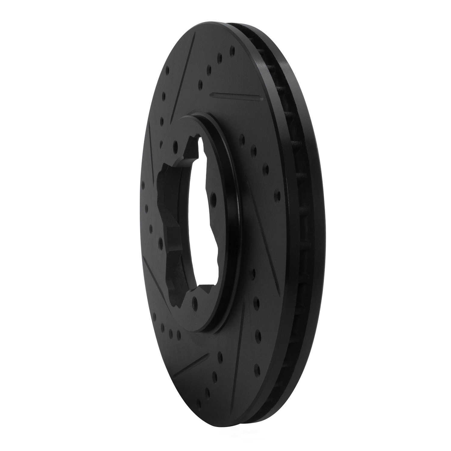 Dynamic Friction Company 633-59020L DFC Brake Rotor - Drilled And Slotted - Black