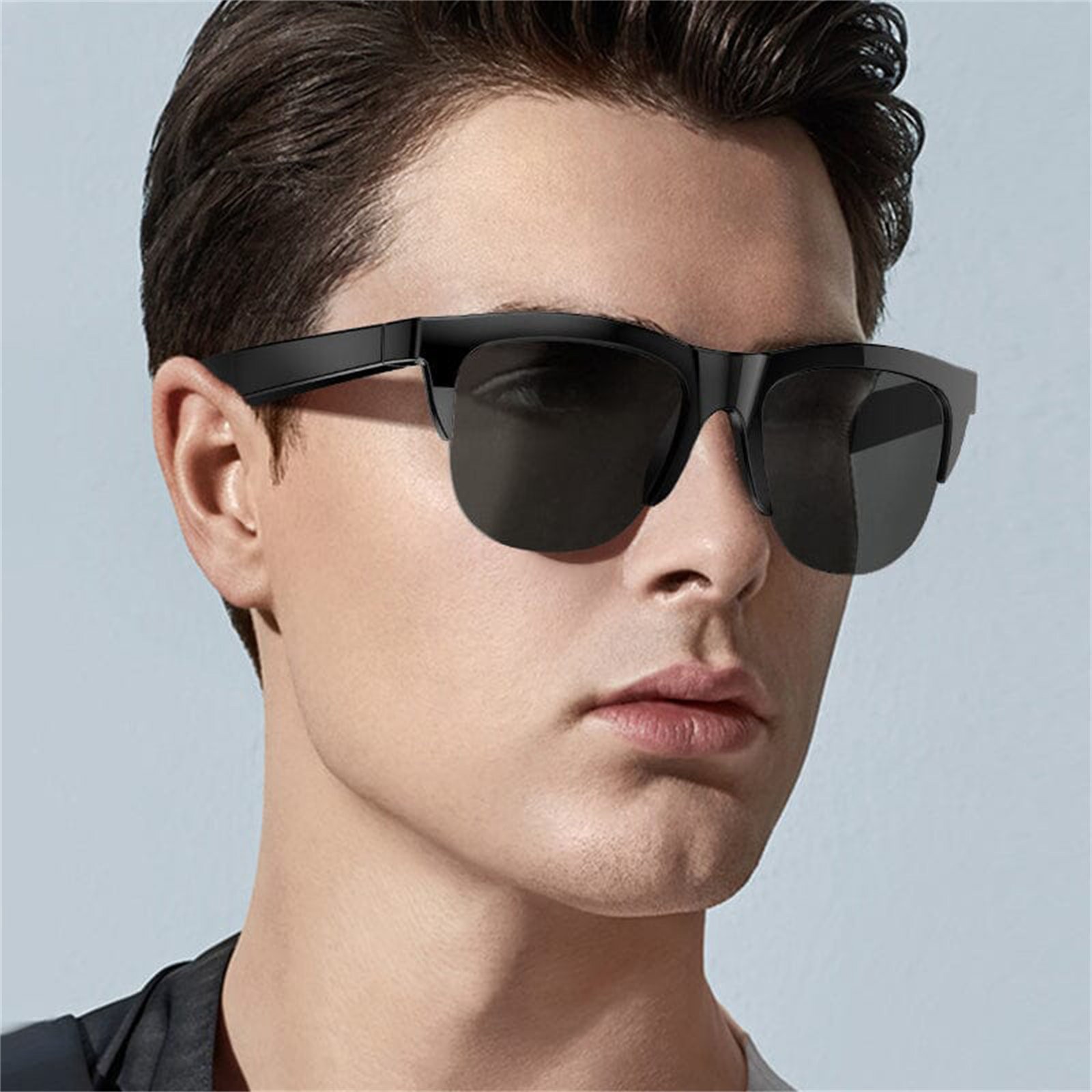 Lunettes Connectées Bluetooth Intelligentes Qutalmi - Verres Polarisés UV400, écouteurs Intégrés, Tactile, 30g - Pour Sport, Conduite