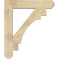 thumbnail image 3 of Ekena Millwork 6"W x 36"D x 42"H Merced Craftsman Rough Sawn Bracket, Douglas Fir, 3 of 4