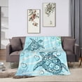 thumbnail image 6 of Sea Turtle Blanket Ocean Super Soft Fleece Throw Blanket Cozy Warm Blanket for Couch Bed Sofa 50" x 40", 6 of 6