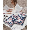 thumbnail image 3 of Pack of 2 Outdoor Pillow Covers, Navy Blue Camouflage Abstract Art Fashion Waterproof Square Throw Pillowcase Cushion Decorative Pillow Covers for Couch Patio Tent, 20x12 in, 3 of 6