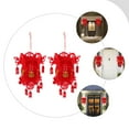thumbnail image 3 of Murdoffiu Non-woven Lantern 2Pcs Chinese Festival Lanterns Chinese New Year Decorations Non-woven Lanterns, 3 of 10