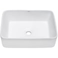 thumbnail image 5 of Ruvati USA RVB1915 19 x 14 in. Rectangular Above Vanity Counter Porcelain Ceramic Bathroom Vessel Sink, White, 5 of 7