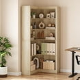 thumbnail image 5 of Corner Bookshelf Farmhouse Corner Bookcase 71.8'' Tall Bookcase, 5 Tier L-Shaped Bookshelf Large Corner Shelf, Bookcase with Storage Heavy Duty for Bedroom Living Room Home Office, 5 of 6