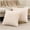 Beige, variant on Surpdew Set Of 2 Faux Decorative Throw Pillow Covers Soft Cream White Fluffy Striped Pillowcase Cushion Covers Plush Velvet Soft Pillow Case 18 X 18 Inch Decor Sofa Couch Bedroom White