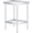 24x24 inch Without wheels, variant on 24 x 18 Inch Stainless Steel Work Table with Wheels - Mobile Prep Station with Adjustable Undershelf for Commercial Applications
