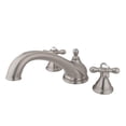thumbnail image 1 of Kingston Brass KS5538AX 8 Inch -18 Inch Widespread Roman Tub Filler - Satin Nickel, 1 of 1