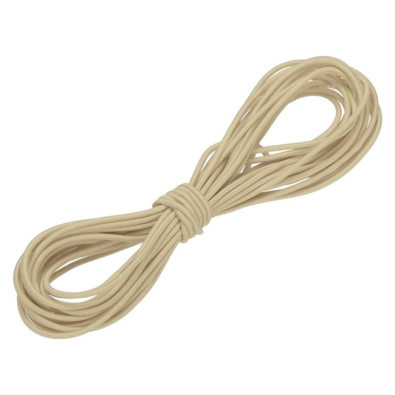 Uxcell Shock Cord, Elastic Cord Marine Grade Bungee Rope Stretch String for DIY Project 1/8" x 33 ft Beige