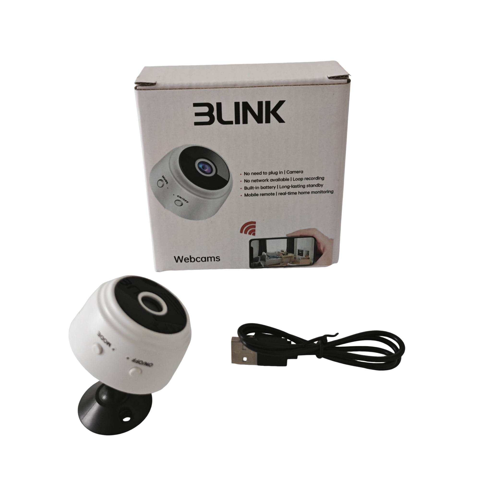 3LINK Webcams Wireless Indoor Webcam, White