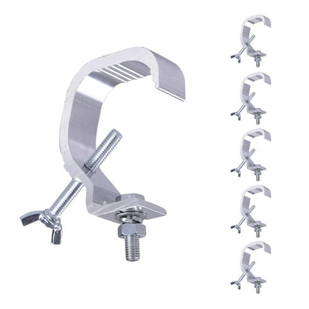 Stage Lighting Clamps - 6pcs 44lbs Small Stage Light Hook Aluminum Alloy Clamp Mount Par LED Moving Head