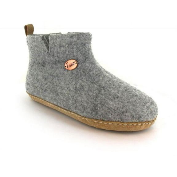 WoolFit® ankle high Felt Boots Slippers | Yeti, stone gray