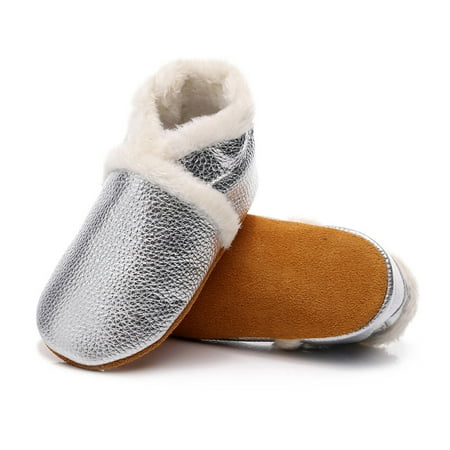 

Hunpta Infant Baby Girls Soft Plush Snow Boots Warm Cotton First Walkers Shoes