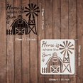 thumbnail image 2 of Home Is Where The Barn Is Stencil 11.8x11.8inch DIY Cow Farmhouse Decoration Drawing Stencil Reusable Farmhouse Stencil for Painting on Wood Fabric Paper Wall, 2 of 9