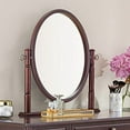 thumbnail image 6 of Royal Bedroom Dresser With Mirror and Stool Makeup Vanity Wooden Dressing set, 6 of 11