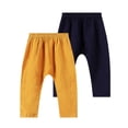 thumbnail image 2 of LJEFF Baby 2PC Cotton Gauze Harem Pants, Soft Solid Color Loose Casual Casual Toddler Trousers Sky Blue Size 1 T, 2 of 5
