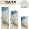 thumbnail image 4 of Blue Gold Marble Pattern Kitchen Rugs Sets Of 3,Kitchen Runner Rugs Non Skid Washable,Decorative Kitchen Floor Mats for Kitchen,Sink,Laundry,17"x30"+ 17"x47" + 17"x59", 4 of 6