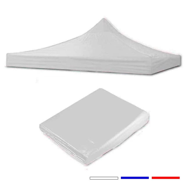 Techo Lona Impermeable para Toldo Jardimanía, 3x3 Metros blanco