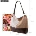 thumbnail image 4 of Montana West Purses for Women Hobo Shoulder Handbags with Zipper, Beige, 4 of 8