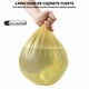 thumbnail image 2 of 3 volúmenes de pequeñas bolsas de basura 60 duraderas 4 galones bolsas de basura pequeñas Oficina de la familia cocina baño dormitorio en el cubo de basura (Grey), 2 of 6
