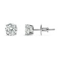 thumbnail image 3 of IGI Certified 14K White Gold 1 1/2 Cttw Lab Grown Diamond Solitaire Stud Earrings with Screwbacks (H-I Color, VS1-VS2 Clarity), 3 of 8