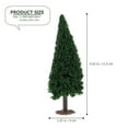 thumbnail image 2 of YSNOOWE 10pcs Miniture Trees Plastic Landscape Modeling for Christmas Scenes, 2 of 8