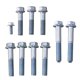 thumbnail image 1 of Perno De Transmisión De La Serie K De Acero Inoxidable Exquisito Kit De Pernos De Transmisión Tornillos De Transmisión De Metal Tornillos De Motor Duros Juego De Tornillos A Prueba De Óxido Yuarrent VI005446-00, 1 of 7