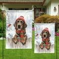 thumbnail image 4 of Playful German Shorthaired Pointer Welcomes Winter Snowy Day with Cardinal Bird Garden Flag 12x18in Double Sided GSP Lover Dog Gift Outdoor Decor - 2017, 4 of 5