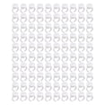 thumbnail image 2 of 100 piezas de soporte de paleta de anillo de pegamento desechable para extensión de pestañas, paleta de pegamento de plástico blanco para tatuajes, 2 of 12