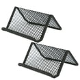 thumbnail image 3 of Niceauty 2Pcs Desktop Shelf Black Mesh Designed For Office Professionals Desk Storage, 3 of 8