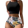 thumbnail image 1 of Conjunto de bikini con estilo para mujer, traje de baño de dos piezas, traje de baño sólido, ropa de playa OAVQHLG3B Store  lin121212, 1 of 4