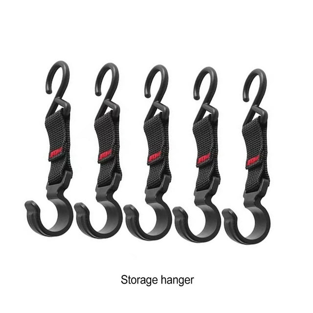 Ruiboury 5 Pcs Nylon 5 Pcs Sangle Crochet en s Supports de Store Crochets de Rangement Camping Crochet Suspendu 5ensemble