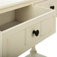 thumbnail image 5 of SAFAVIEH Samantha Contemporary 2 Drawer Console, Distressed Cream, 5 of 12